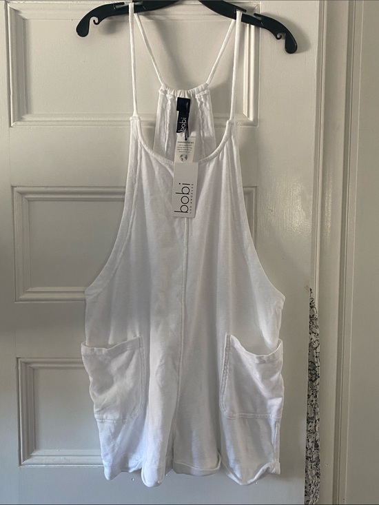 bobi Pants - bobi White Racerback Pocket Tank